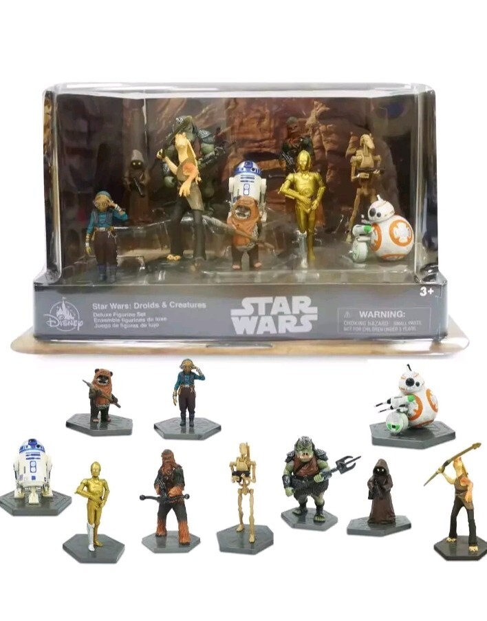 Disney Star Wars Droids and Creatures Deluxe 10 Figure Play Set Cake Topper