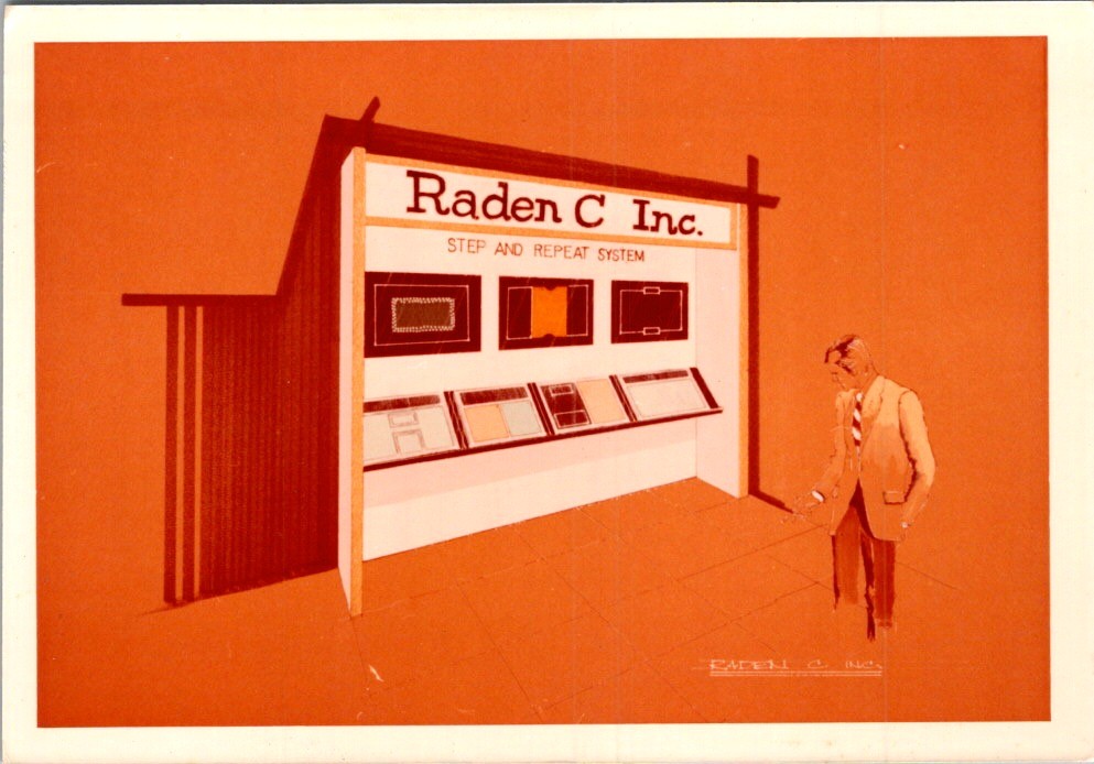ICSC Trade Show Booth Photograph Raden C Inc Step & Repeat System 1970s