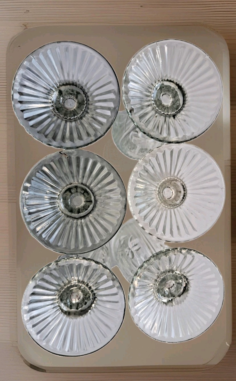 Jeannette Iris & Herringbone Depression Glass Table Set Pitcher Tumblers Bowls