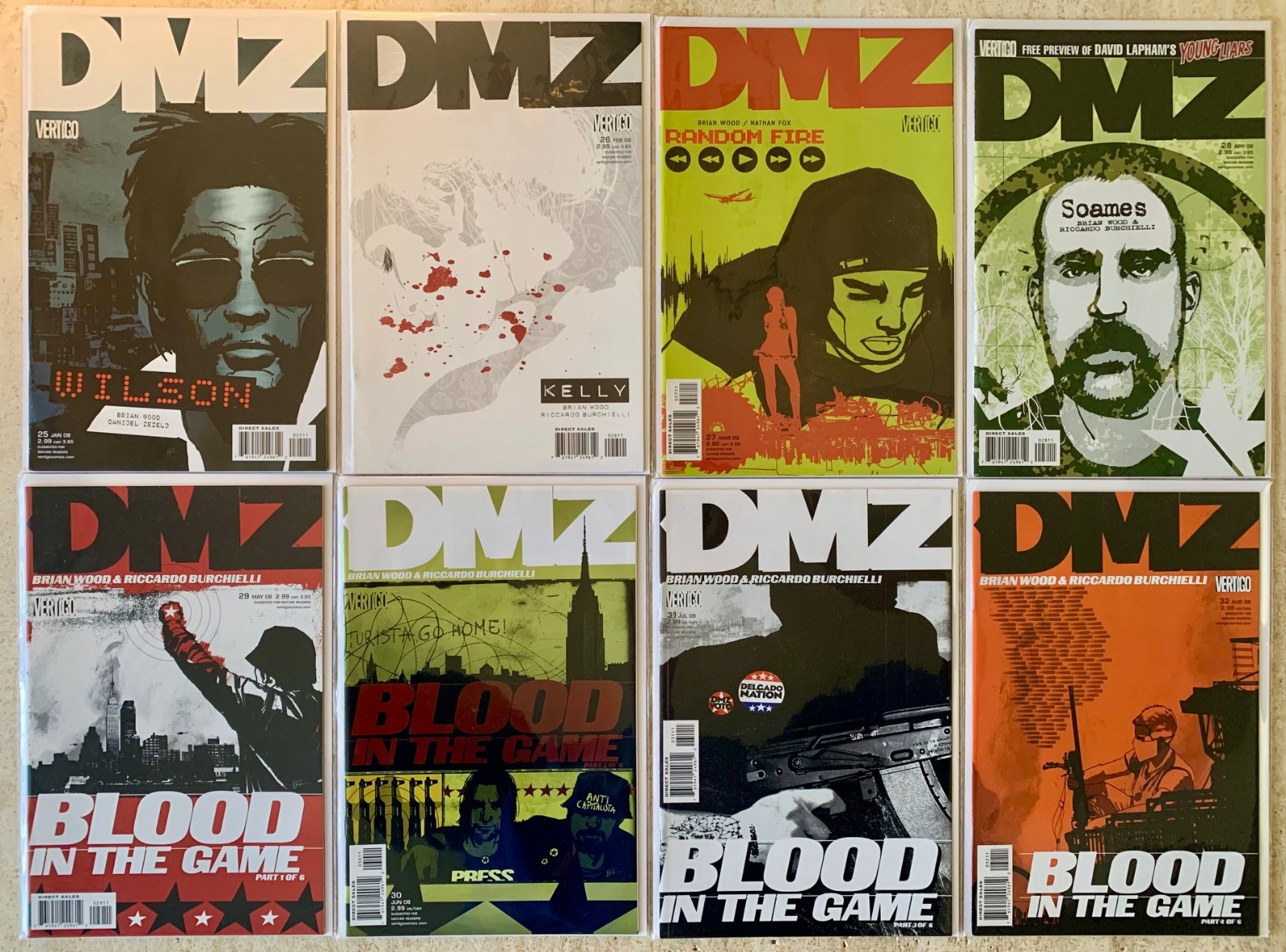 DMZ 1-72 | DC/VERTIGO 2006-2012 | WAR/SCI-FI | BRIAN WOOD | COMPLETE SERIES