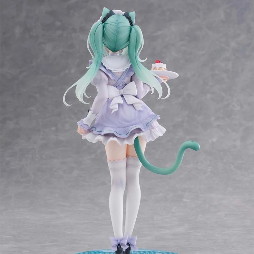 18CM Hatsune Miku Cat Eat Ver PVC Anime Figure Collectible Model Statue Toy Gift