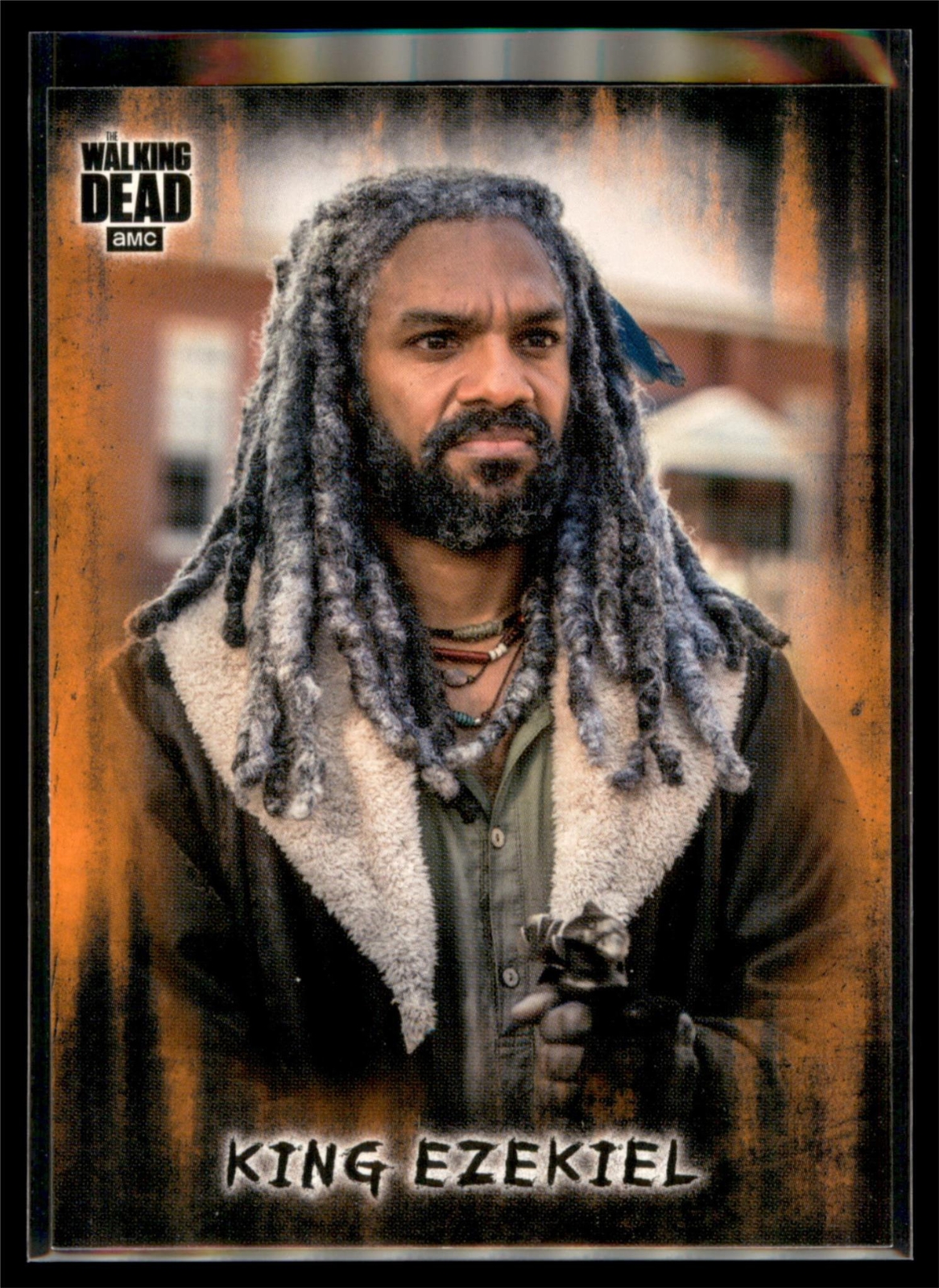 2018 Topps Walking Dead Hunters and the Hunted ORANGE Parallel #37 King Ezekiel