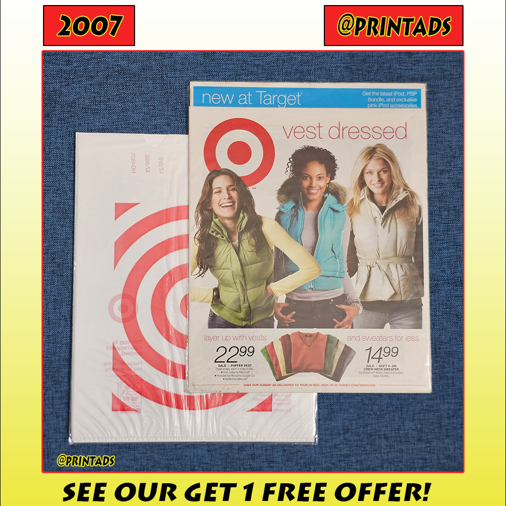 Target Store Catalog + Bag – 10-7-2007 – Newspapers Don’t Print These Anymore!
