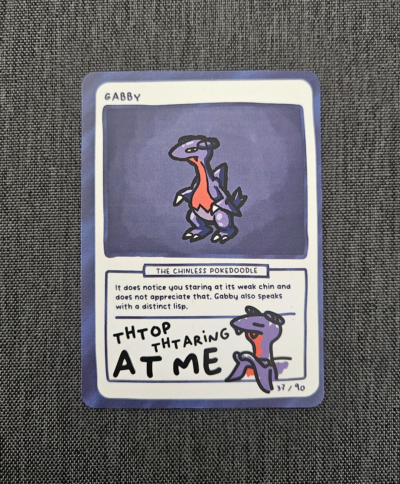 Gabby 37/90 Pokedoodles Series 2 Gag-Teams Fan Art Parody Card 2026