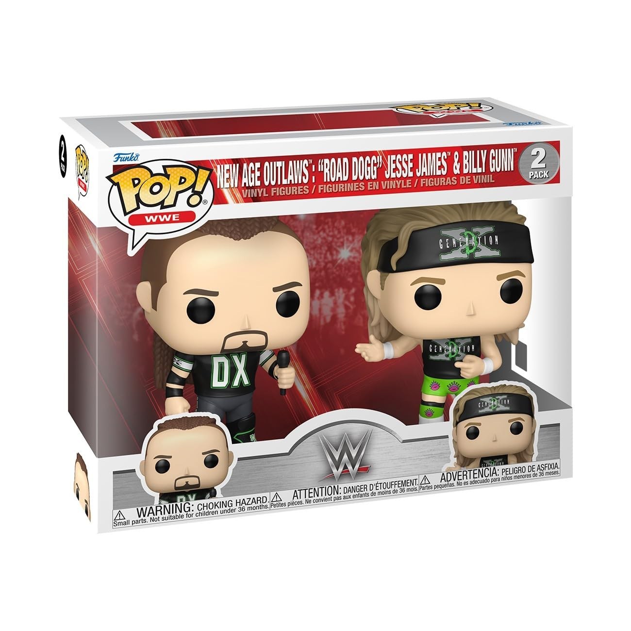 Funko Pop! WWE: New Age Outlaws Road Dogg Jesse James & Billy Gunn 2-Pack Figure