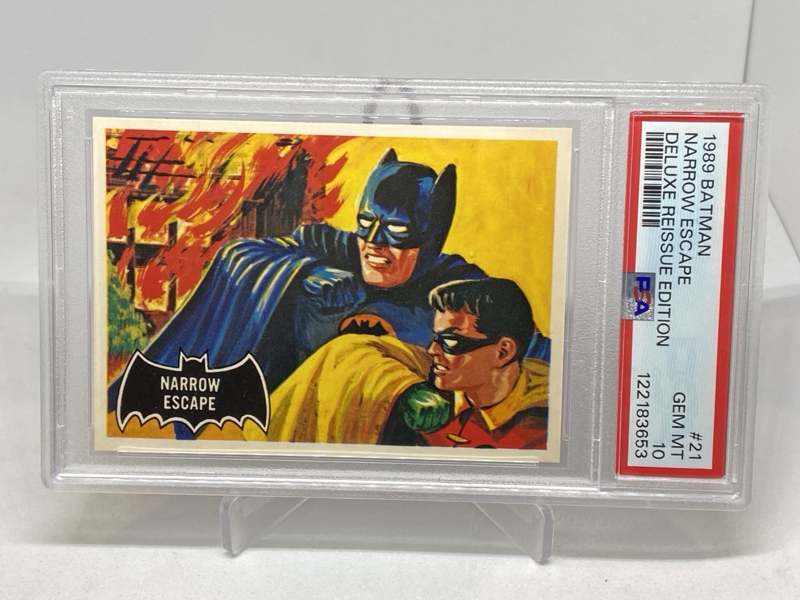 1989 BATMAN DELUXE REISSUE EDITION #21 NARROW ESCAPE PSA 10 GEM POP 1 COLLECTION