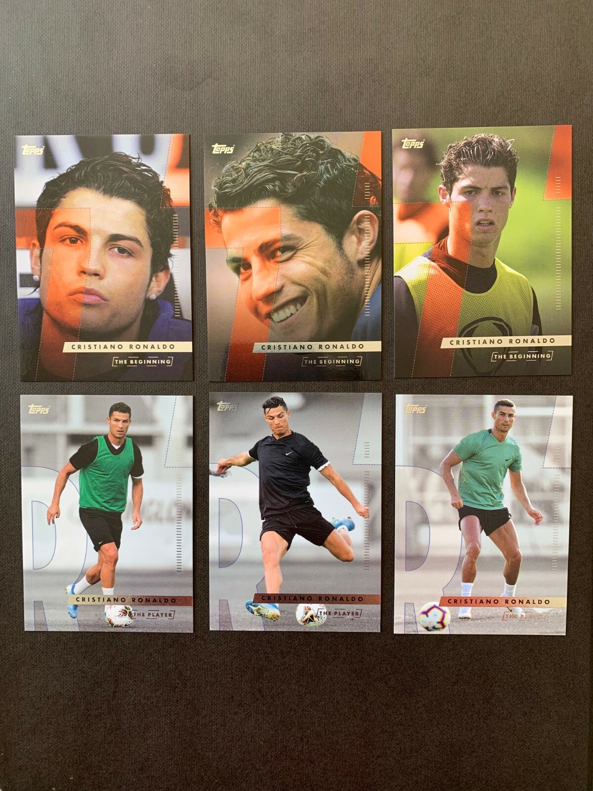 Topps Cristiano RONALDO Designed Curated Art COMPLETE BASE SET 40 TRADING CARDS