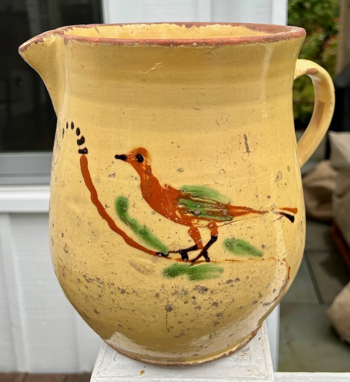 FRENCH ANTIQUE POTTERY CONFIT CONSERVE POT CERAMIC GLAZE JAR EARTHENWARE VESSEL