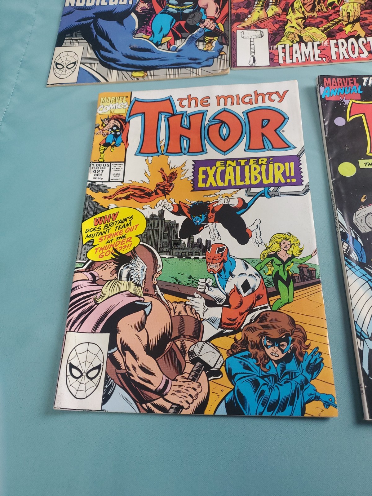 Vintage The Mighty Thor Comic Book Lot Of 5 Issues 422-427 & Annual 1990