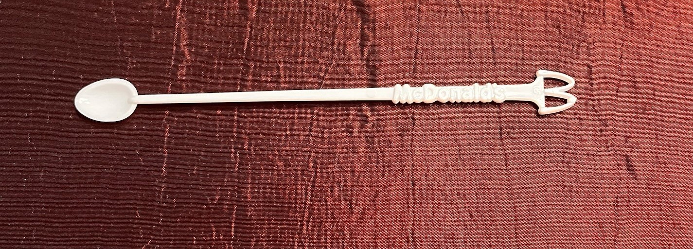 McDonald’s McSpoon Coffee Stir Stick Spoon Stirrer Swizzle VTG Discontinued ‘79