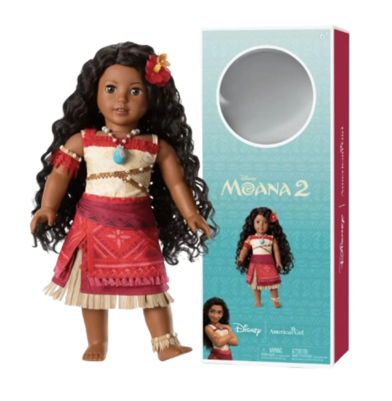 American Girl Disney Princess MOANA 2 Doll 18 inch New Never Removed from Box