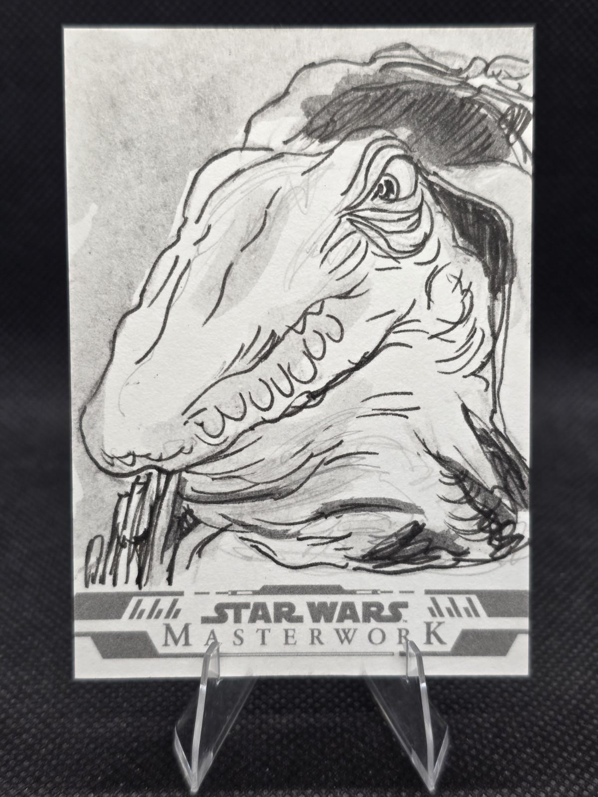 Topps Star Wars Masterwork Sketch Card of Melas (Sarkan) by Neil Camera 1/1