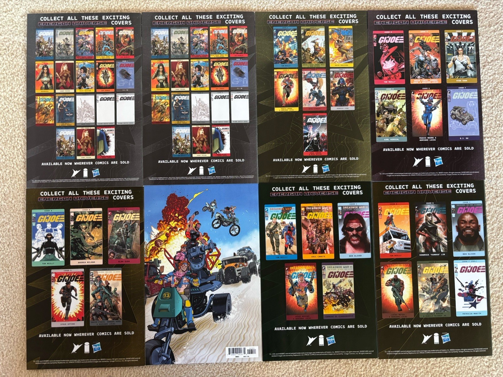 Lot Of 8 All Different Image Skybound G.I. Joe Comic Books NM 2024 Variants Hot!