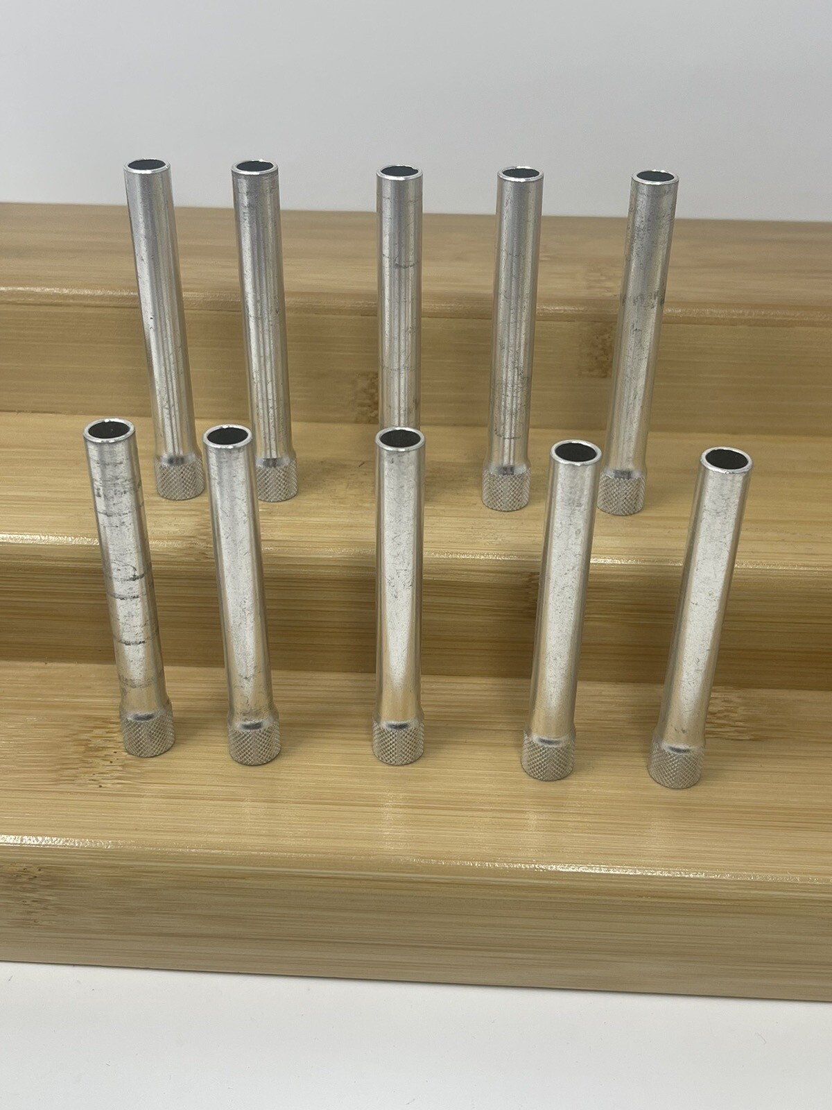 10x Aluminum Tobacco Bong Water Pipe Parts 3″ Downstems 3/8″ Female Threaded