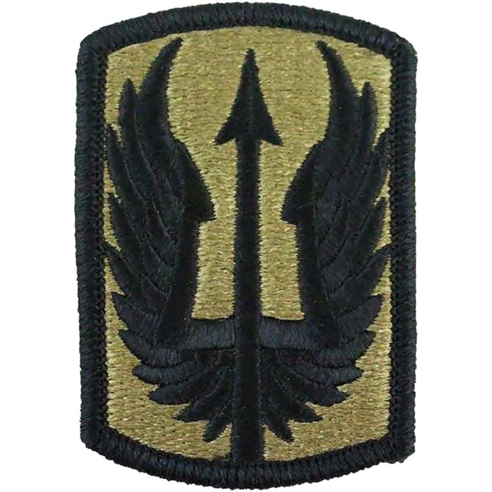US Army 185th Aviation Brigade SSI Patch OCP Subdued Hook Back 3″ × 2″