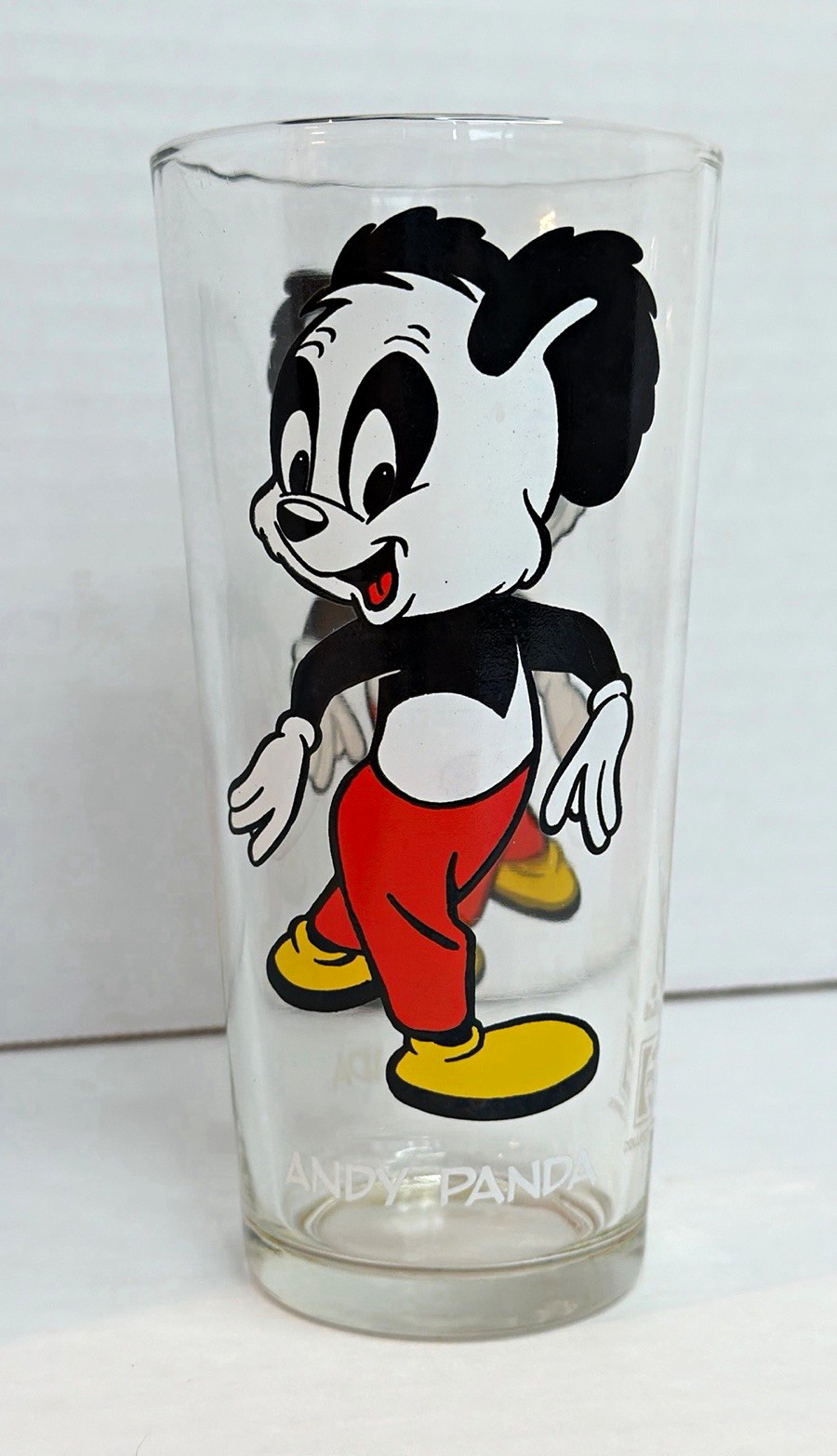 RARE MINT Andy Panda Pepsi Collector Series Promo Glass Vintage Character
