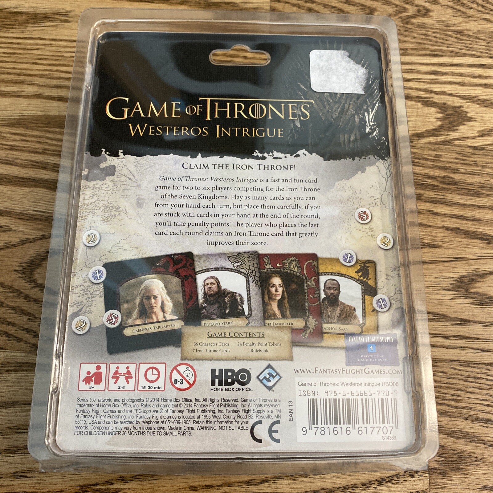 Game of Thrones Westeros Intrigue Card Game Fantasy Flight HBO08 NEW SEALED
