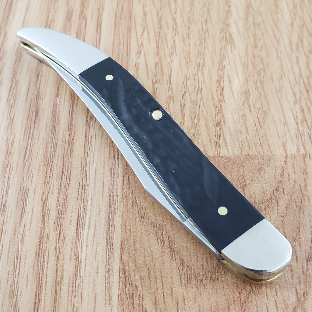 Case XX Toothpick Folding Knife Stainless Steel Blade Jigged Synthetic Handle