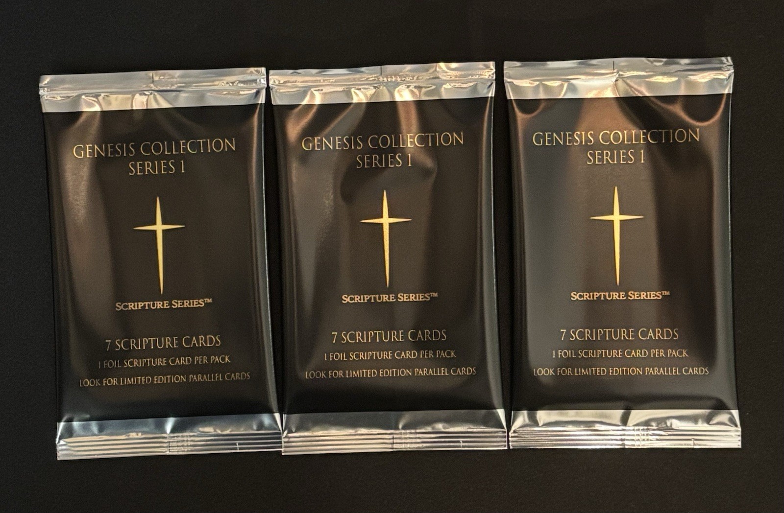 Bible Trading Cards 3x Scripture Series Genesis Collection Series 1 Sealed Packs