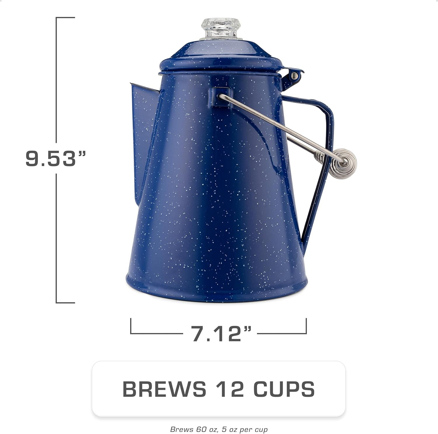 COLETTI Classic Percolator Coffee Pot — the Most Nostalgic Camping Coffee Pot, N