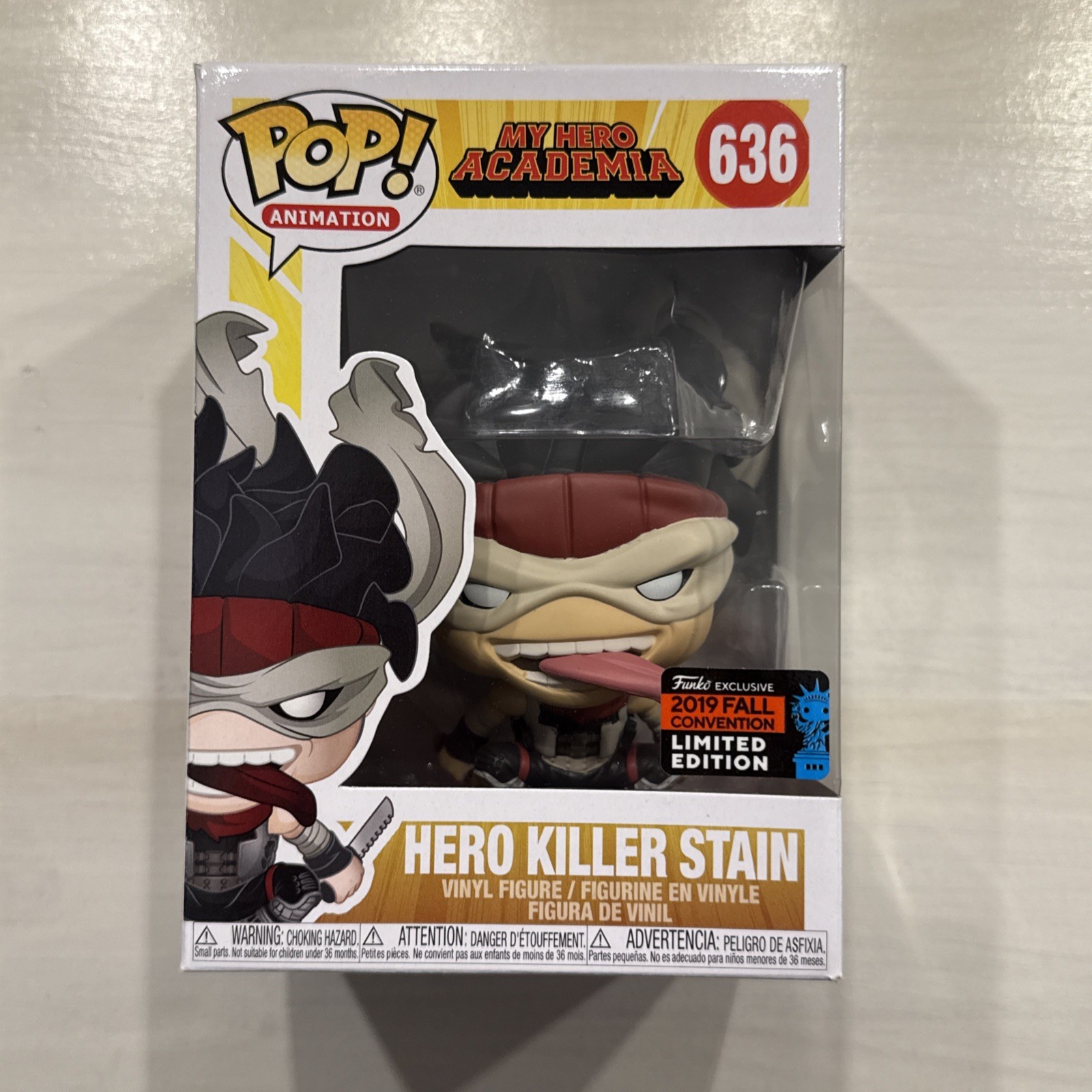 Funko Pop! My Hero Academia – Hero Killer Stain #636 – GameStop NYCC 2019 NEW