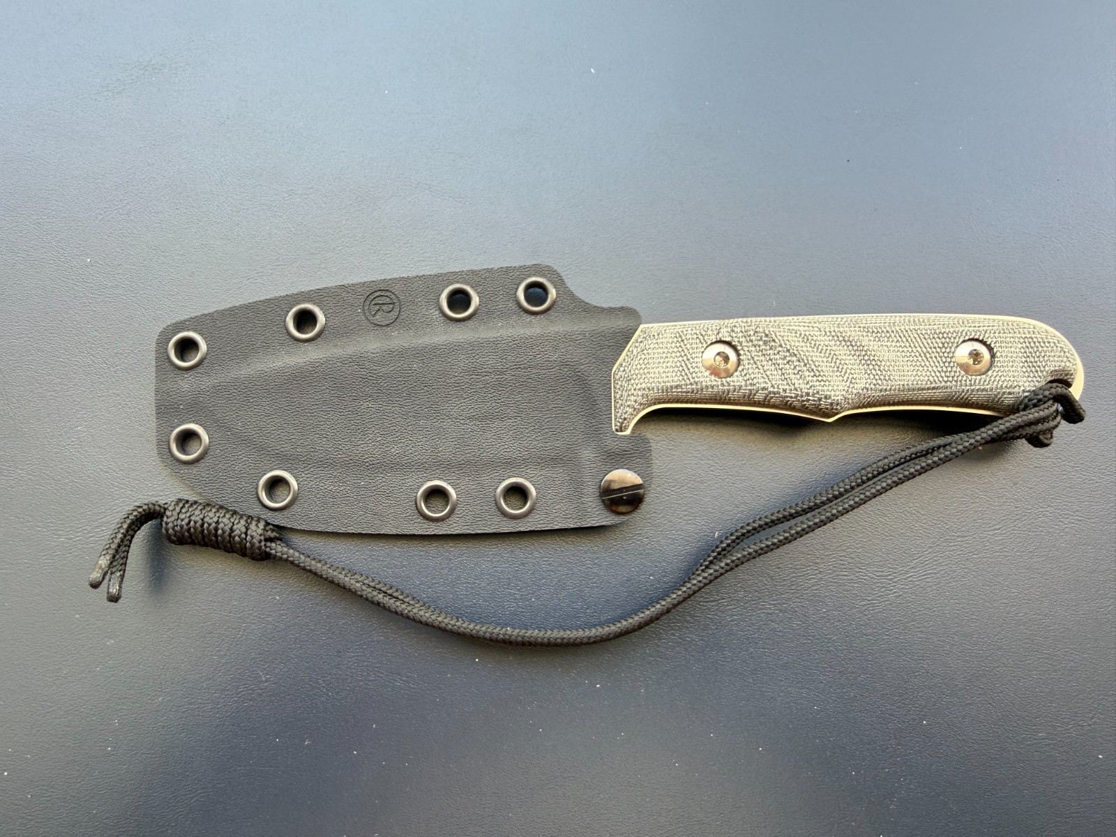 Chris Reeve Backpacker BPR-1000 MagnaCut Fixed Blade Knife Black Micarta Sheath