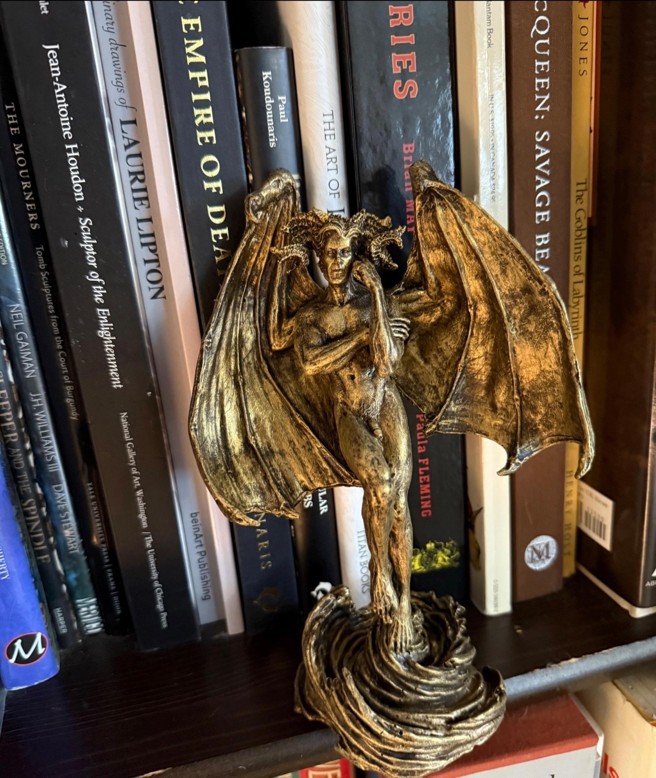 Lucifer Statue Fallen Angel Morningstar Figurine Satanic Occult Altar Decor