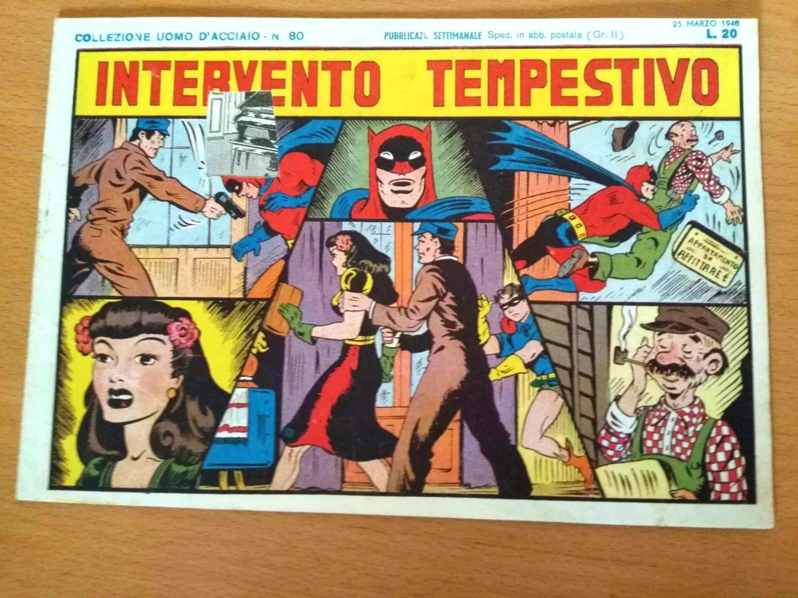 BATMAN ROBIN 80 FINAL ISSUE AND APPEARANCE KANE SPRANG ITALIAN EDITION 1948