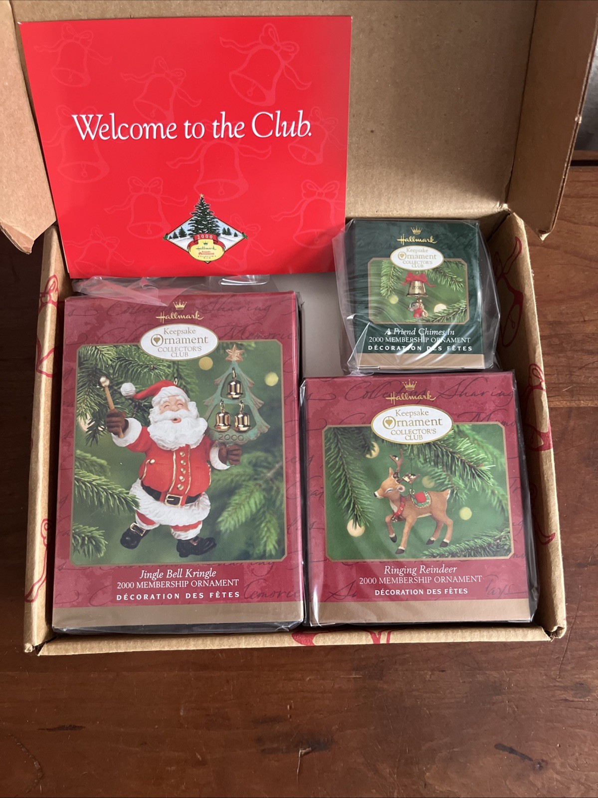 Hallmark Keepsake Ornament Collector’s Club Membership Kit Set 2000