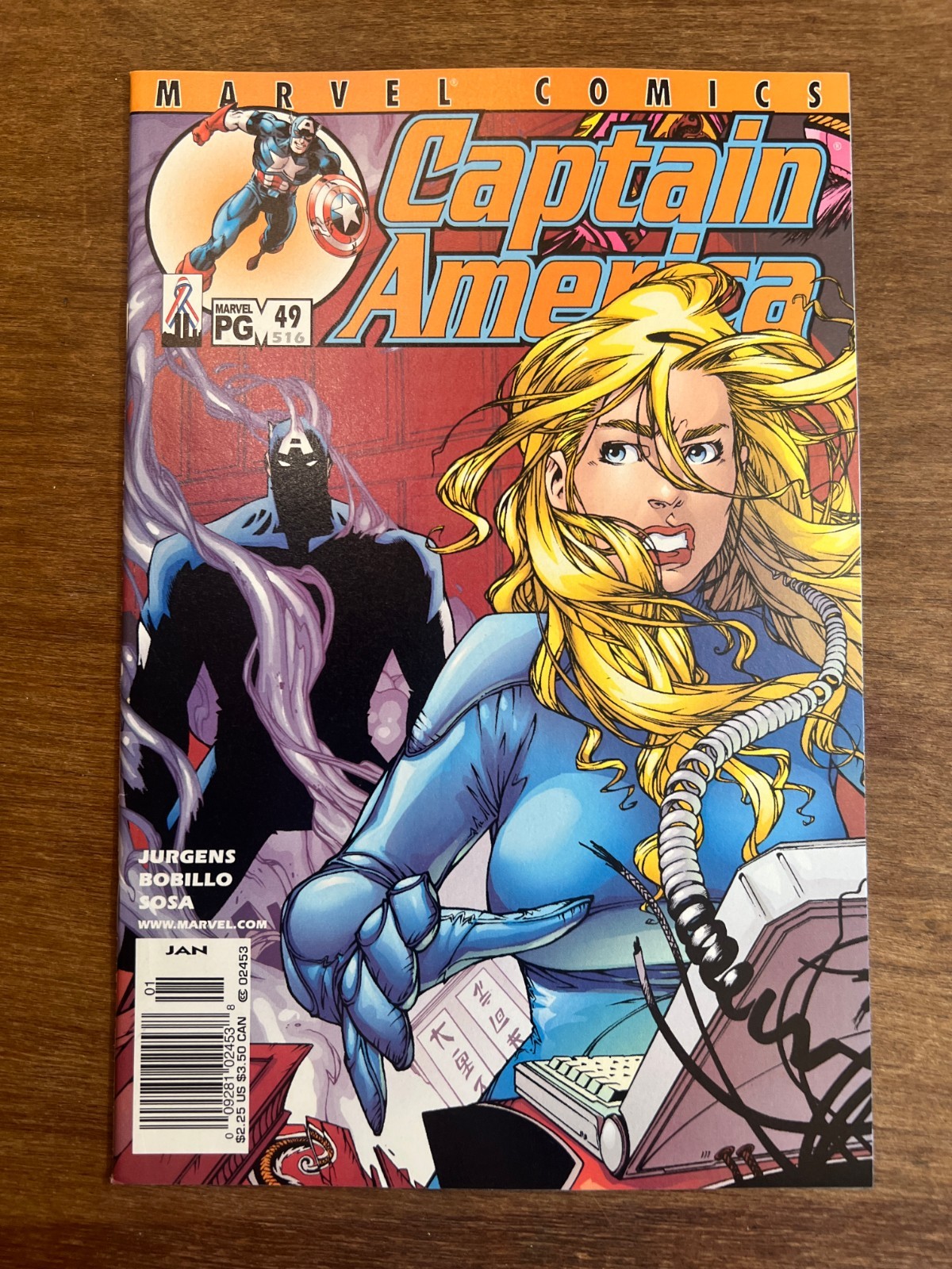 Captain America 49 Marvel Comics Newsstand Var Dan Jurgens Agent Carter 2002