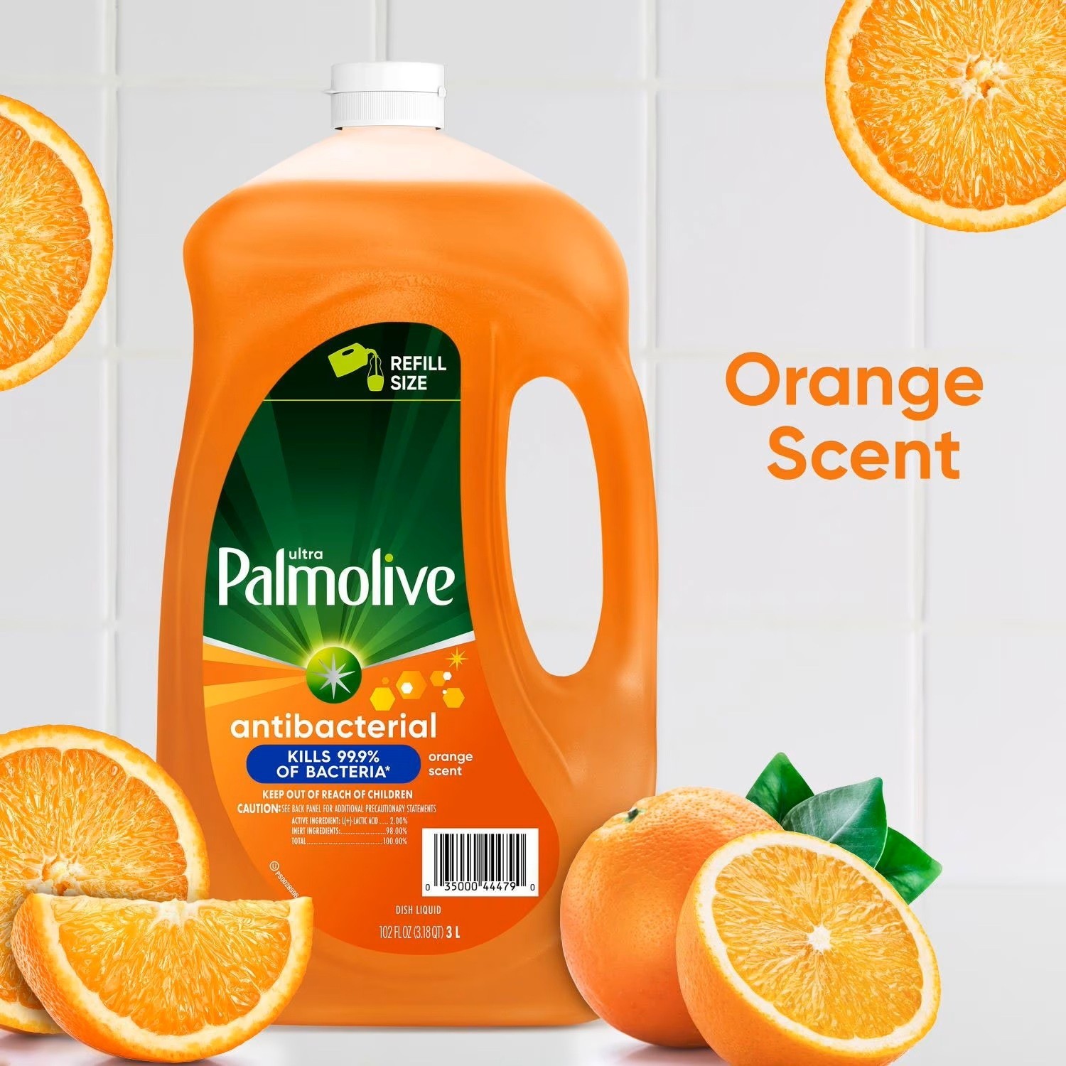 Palmolive Antibacterial Dishwashing Liquid Dish Soap,Orange 102 floz.Great Price