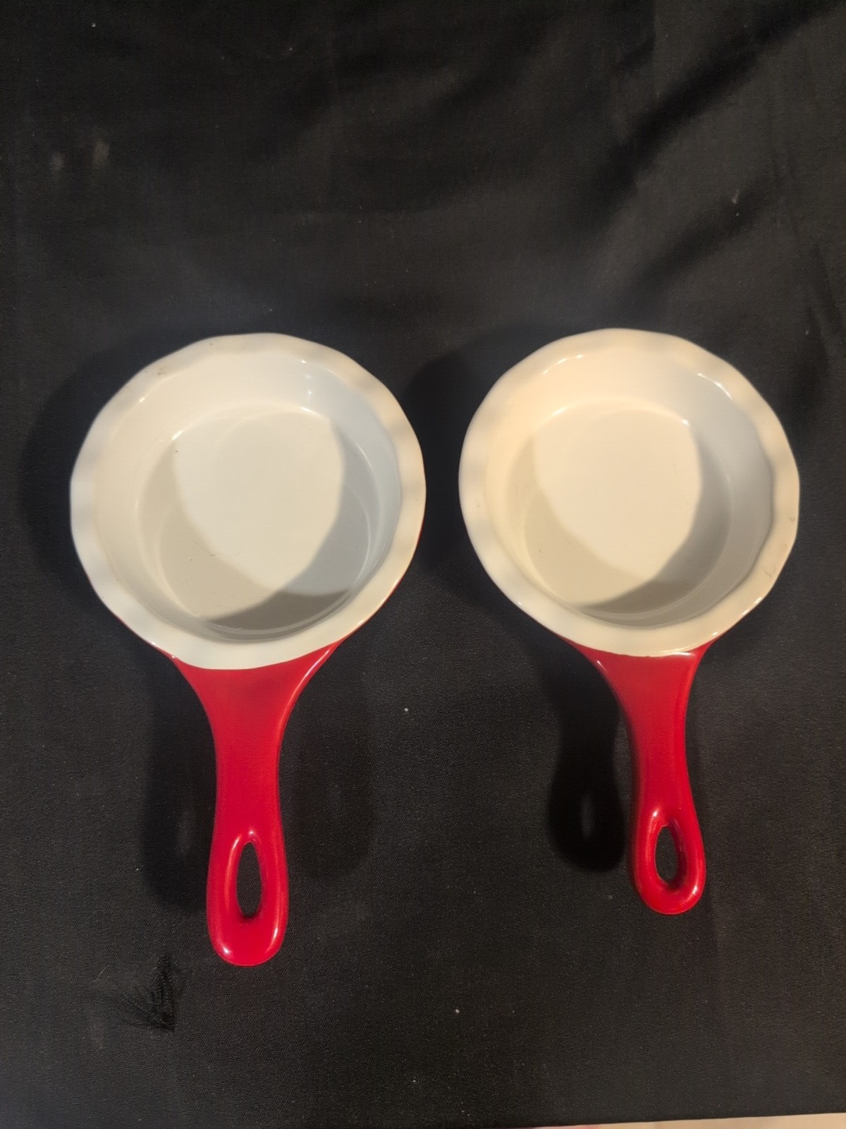 Mini Pie 2 Baking Dishes Modern Gourmet Foods 5″ Stoneware Red