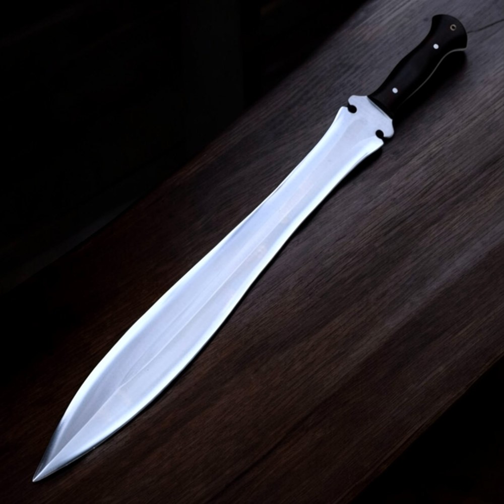 CUSTOM HANDMADE D2 TOOL STEEL ROMAN HUNTING GLADIUS SWORD WITH SHEATH