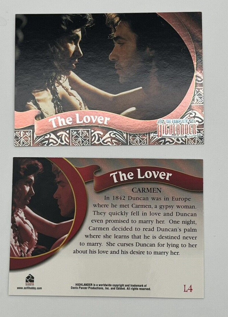 The Complete Highlander TV Show – L4 Lover Insert Foil Card Carmen