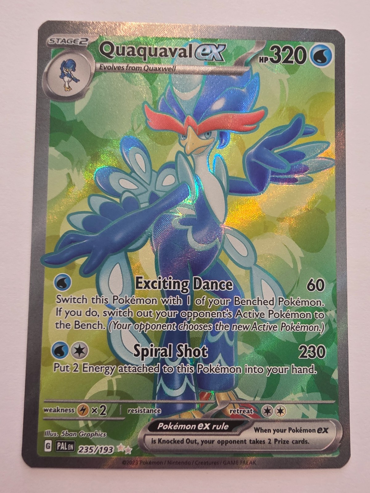 Quaquaval ex 235/193 Sv02: Paldea Evolved Holo