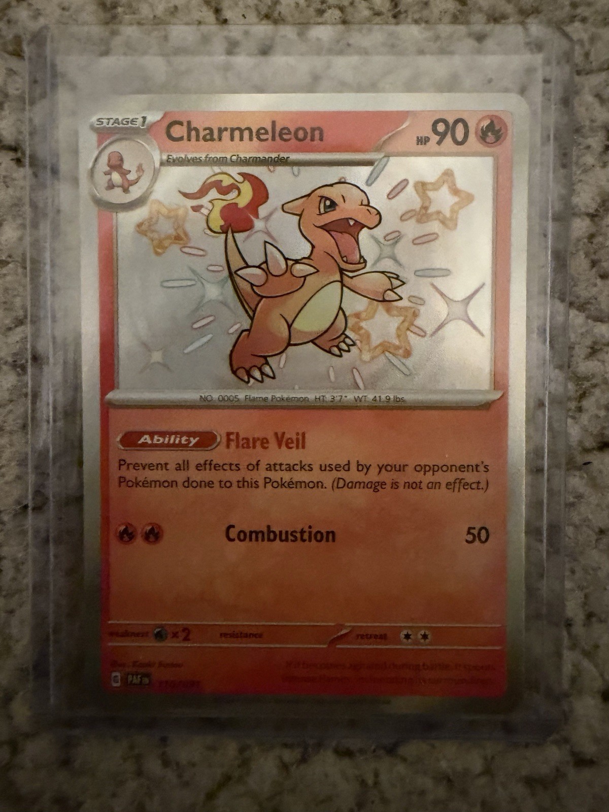 Charmander 109/091 & Charmeleon 110/091 SV: Paldean Fates Baby Shiny NEAR MINT