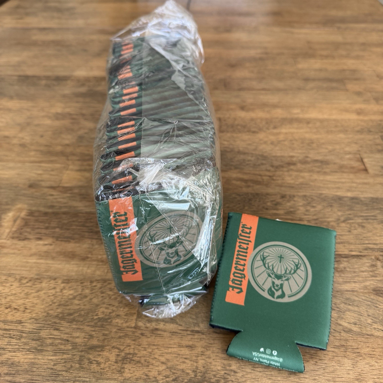 Jagermeister Promotional Neoprene 12oz Koozie Mini Bottle Meister Pocket 25 LOT