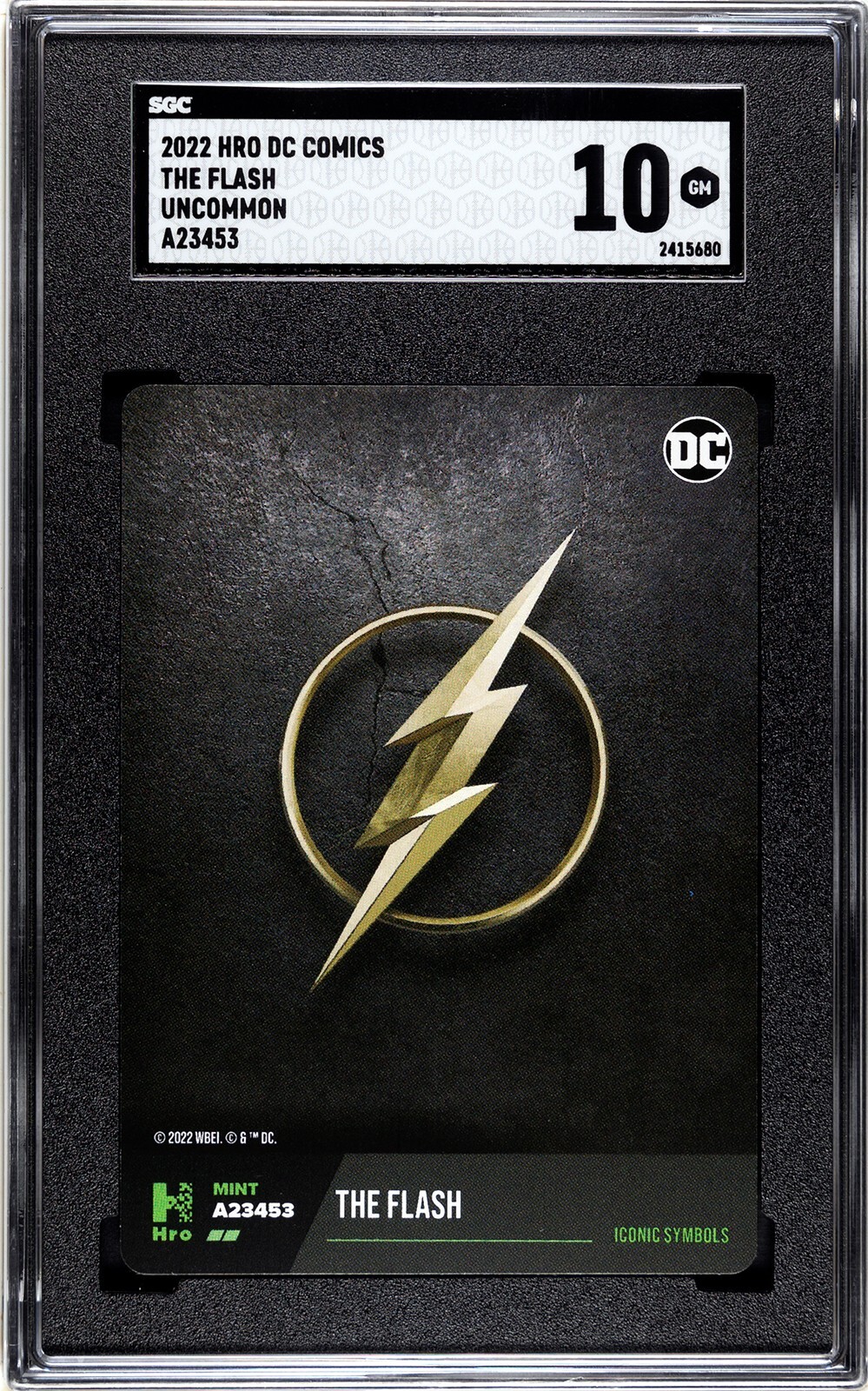 2022 DC COMICS The Flash Uncommon SGC 10 GEM MINT (Trading Card Only)