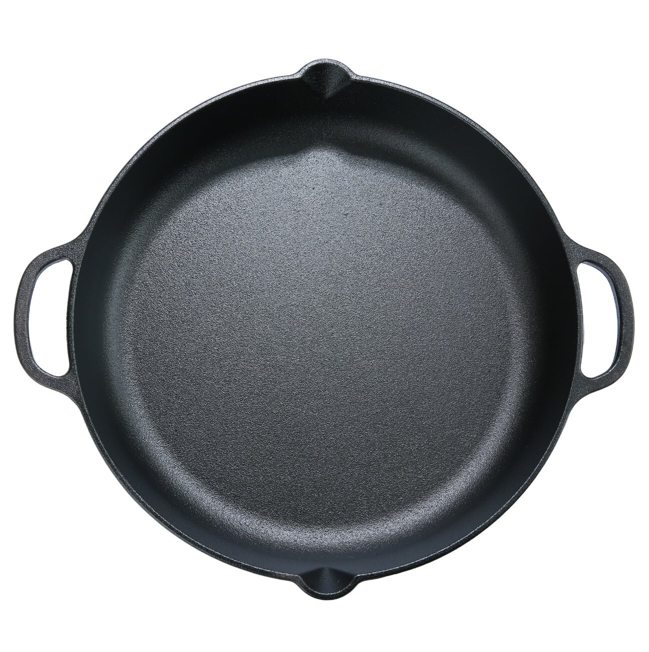 Pre-Seasoned 14 in. Cast Iron Skillet, Black