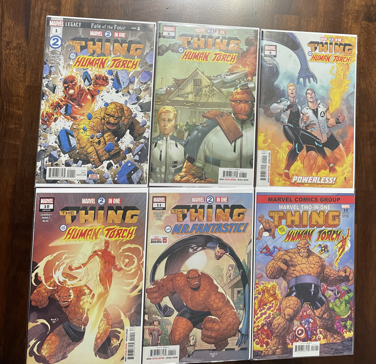 Marvel 2 in One Lot 1 8 9 10 11 12 | The Thing & Human Torch Fantastic Four 2018