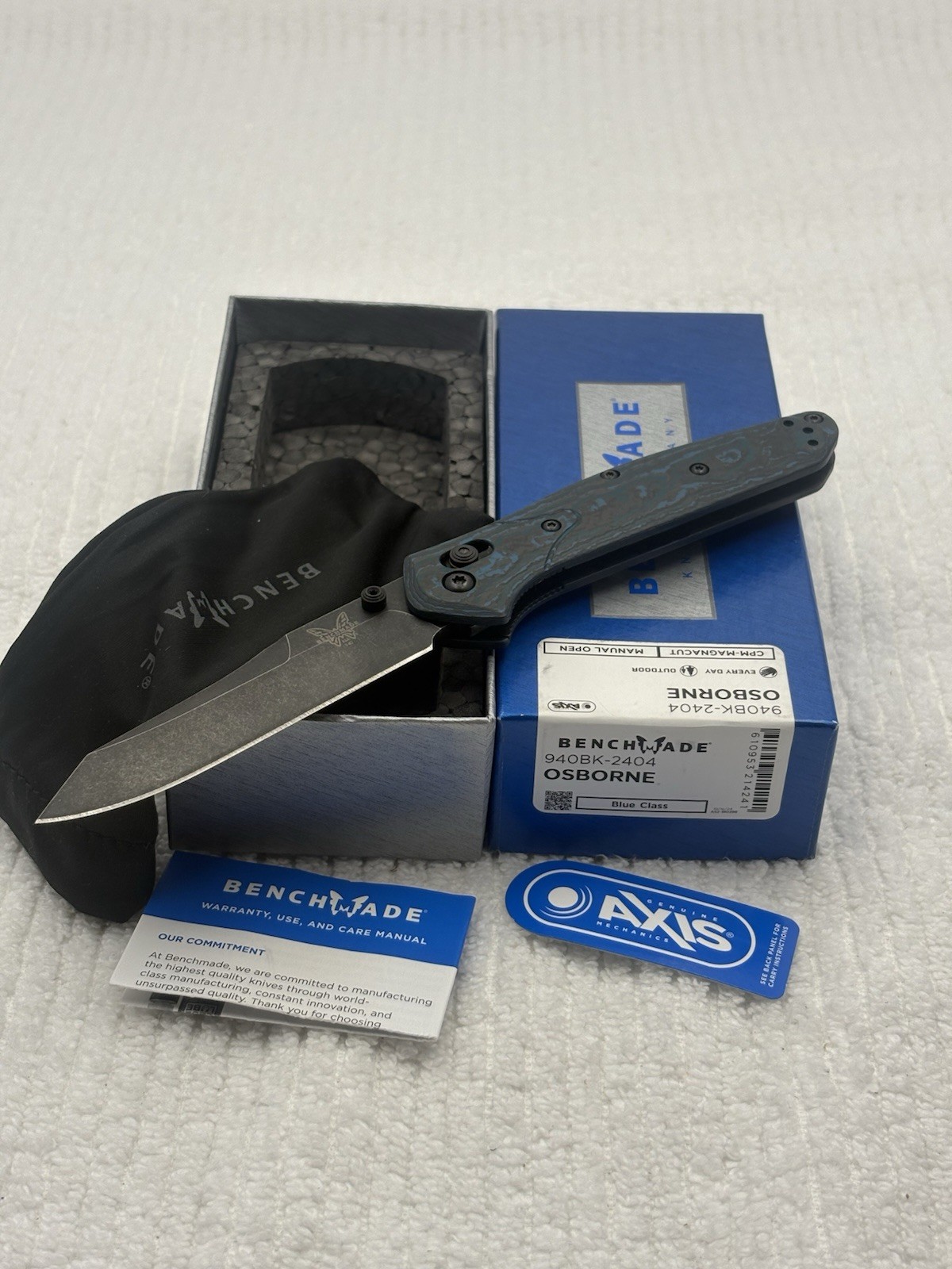 Benchmade 940BK-2404 Ltd Ed Osborne New In Box Made USA