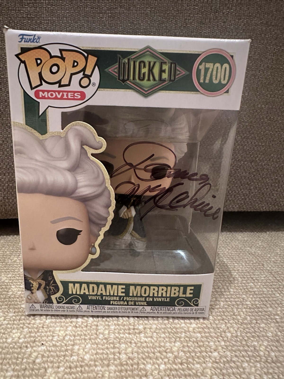 Donna mckechnie Signed Madame Morrible Wicked Funko Pop