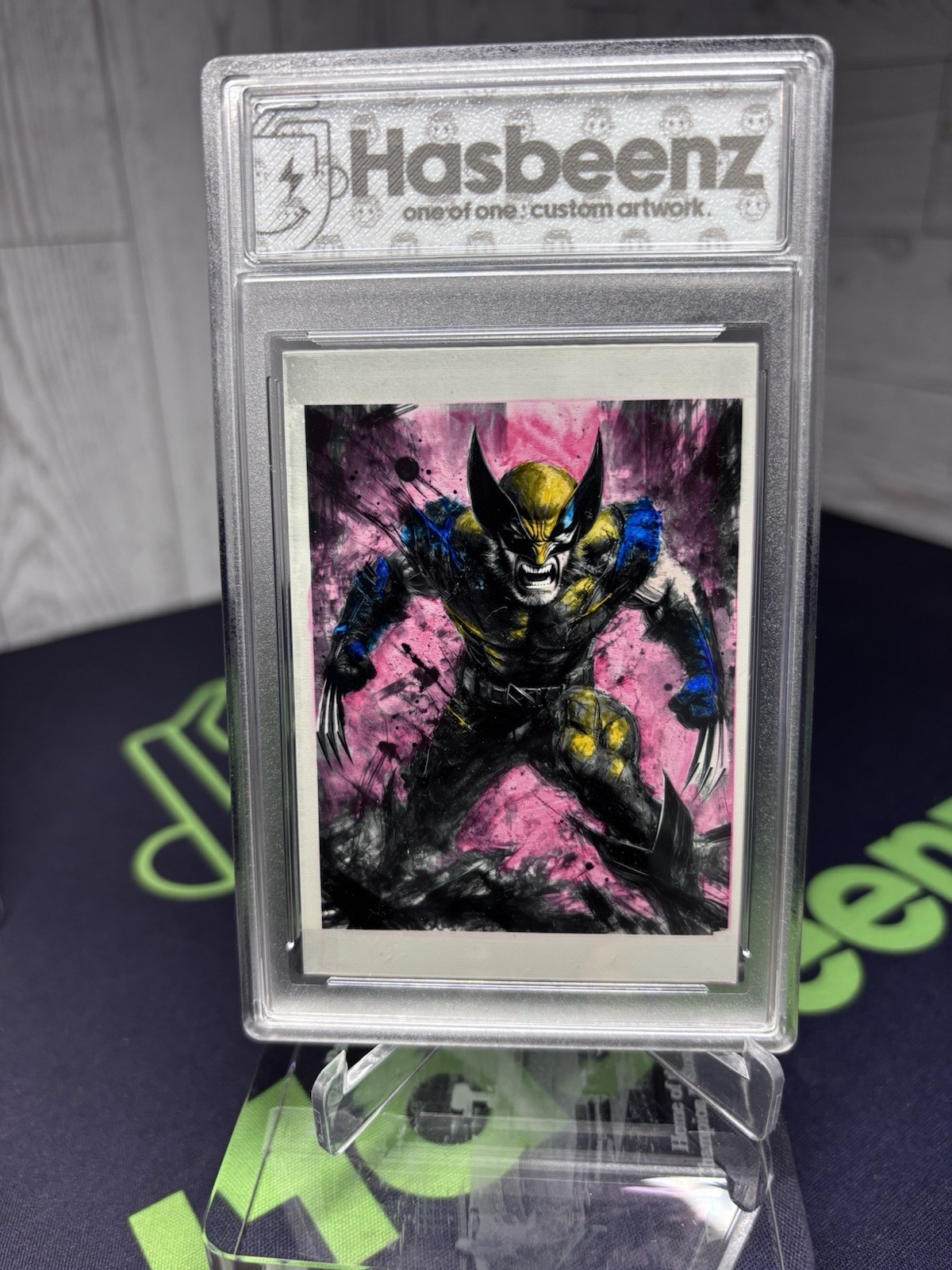 2025 Hasbeenz x Marvel Wolverine 130pt. Acrylic Sketch Card 1/1 Encased