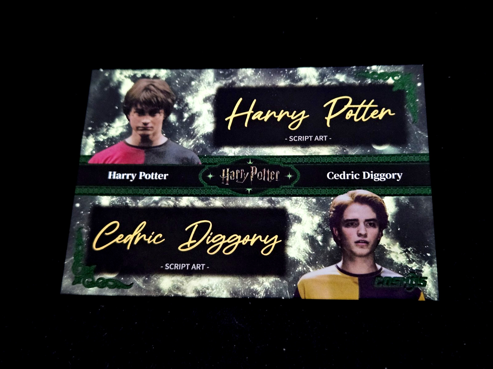 2025 Kakawow Cosmos Harry Potter Auto Cedric Diggory Dual Script Art Green /25