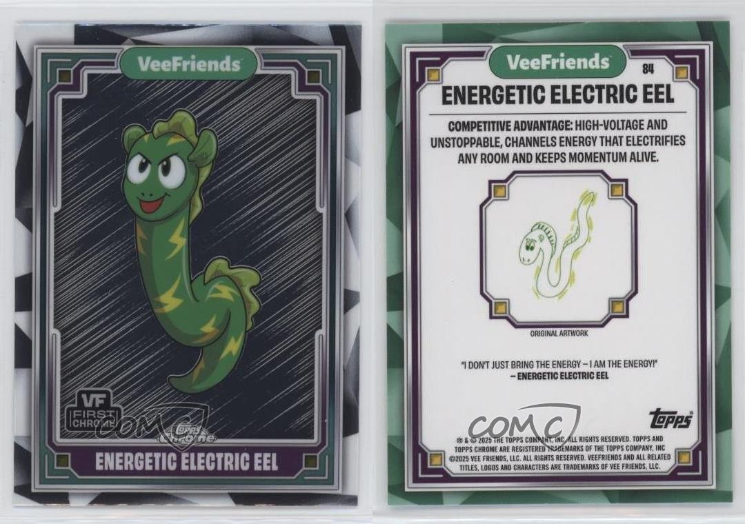 2025 Topps Chrome VeeFriends Energetic Electric Eel #84 11vc