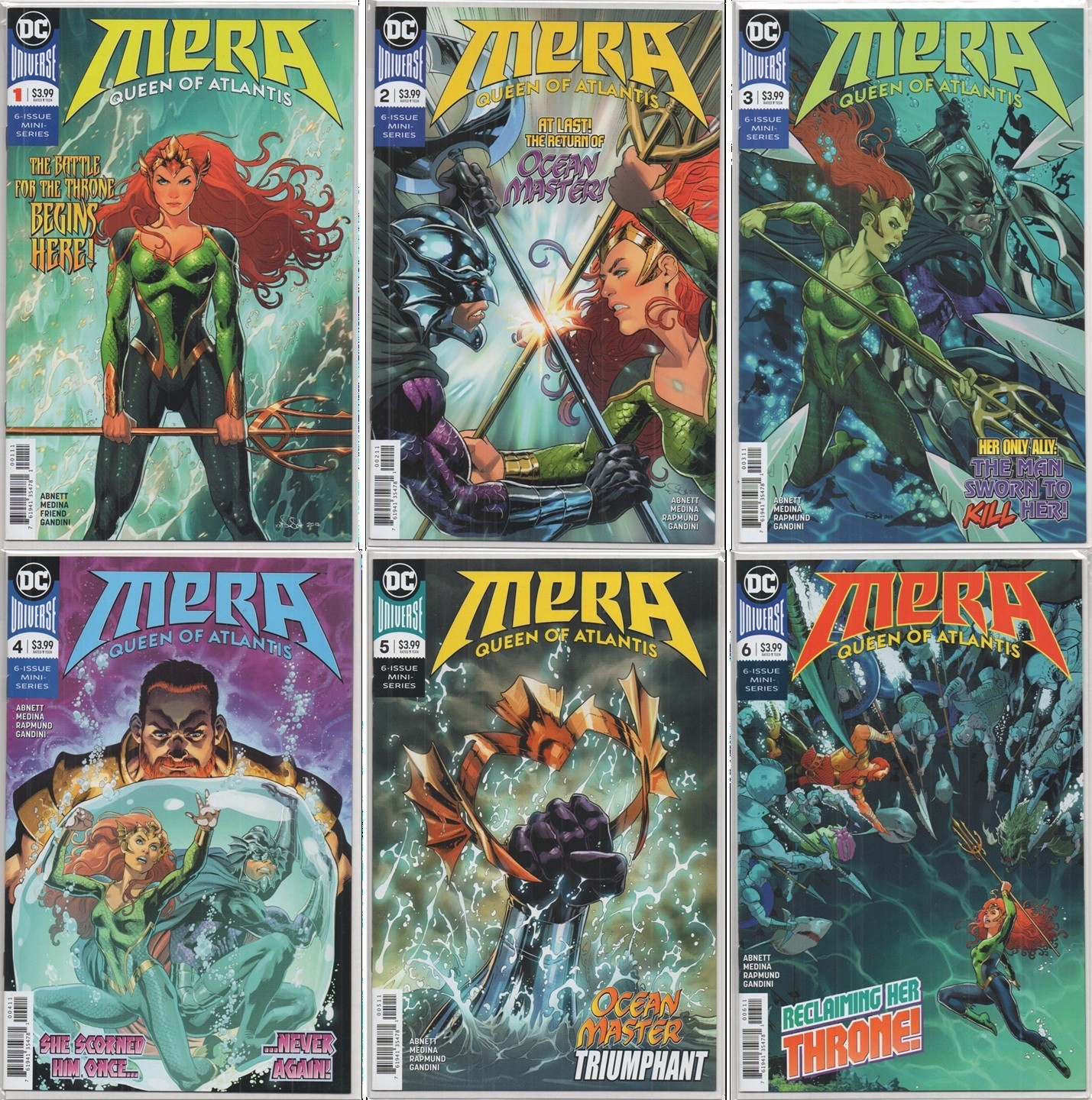 Mera: Queen of Atlantis (2018) #1-6 Complete Series – Dan Abnett – DC Comics