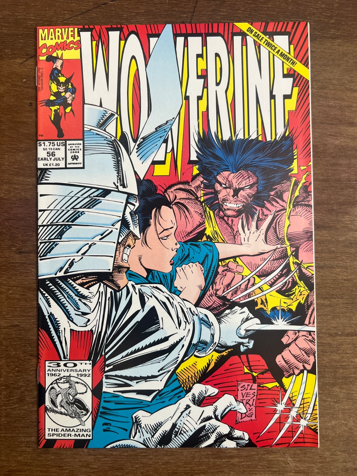 Wolverine 56 Marvel Comics Larry Hama Marc Silvestri Vs Silver Samurai 1992