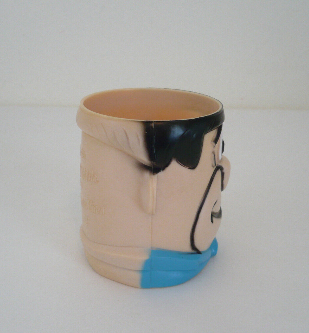 Vintage Flintstones Multiple Brand Vitamins Plastic Mug Yabba dabba doo