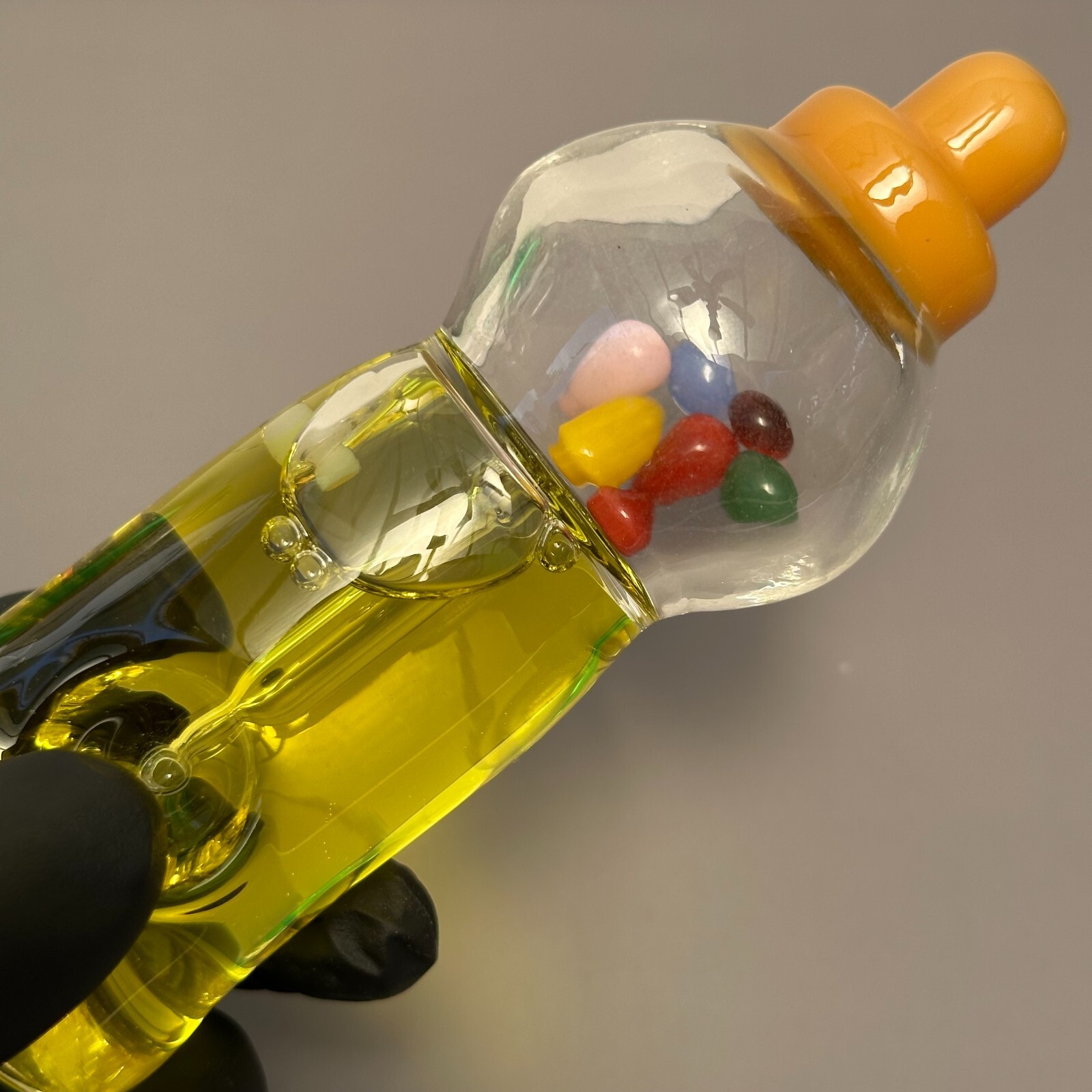 Milk bottle Glass Pipe Smoking Bowl Smoke Hand Spoon Pipe Tobacco Pipe