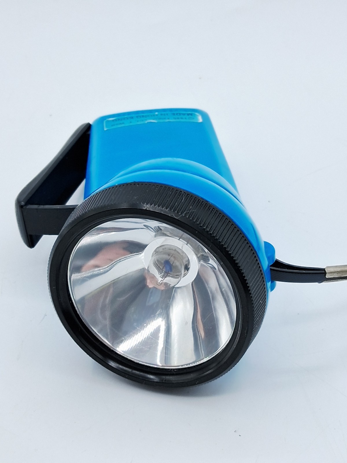 Vintage 1985 Telpix Plastic Thundercats Lion-O Hand Powered Flashlight Working